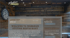 Desktop Screenshot of markhamstation.com